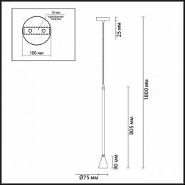 Подвесной светильник Odeon Light Pipa  - 2